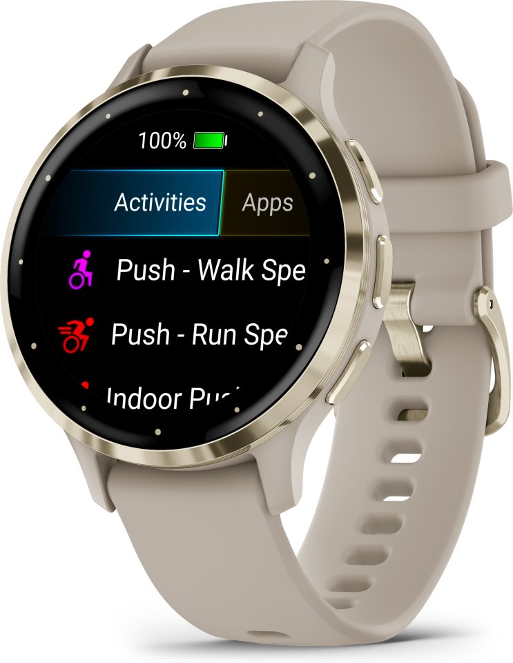Garmin Venu 3S -älykello, harmaa/kulta