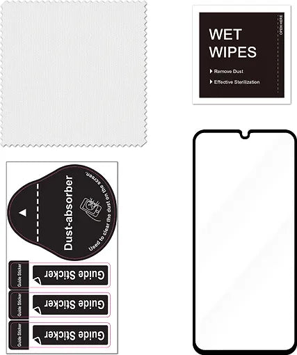 FoneKit Full Cover -panssarilasi, Samsung Galaxy A25, musta