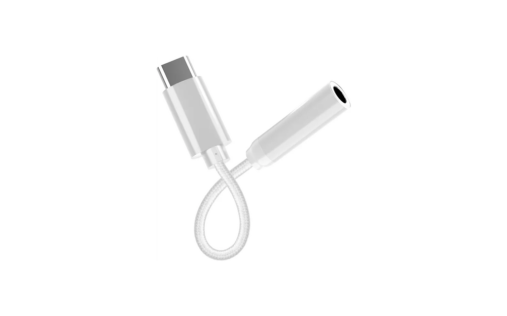 Fuj:tech USB-C - 3.5mm -audioadapteri, valkoinen
