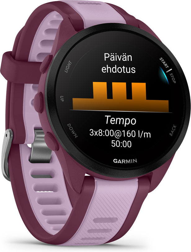Garmin Forerunner 165 Music -juoksukello, lila