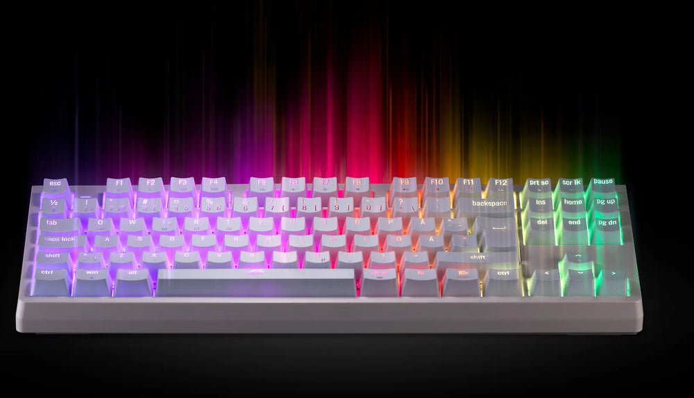 Blackstorm Serenity TKL RGB -pelinäppäimistö, hot swap Gateron Linear -kytkimet