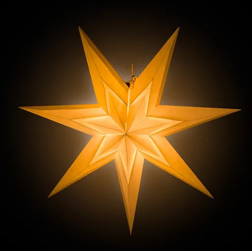 Enne Clarisse -valkoinen paperitähti 45cm