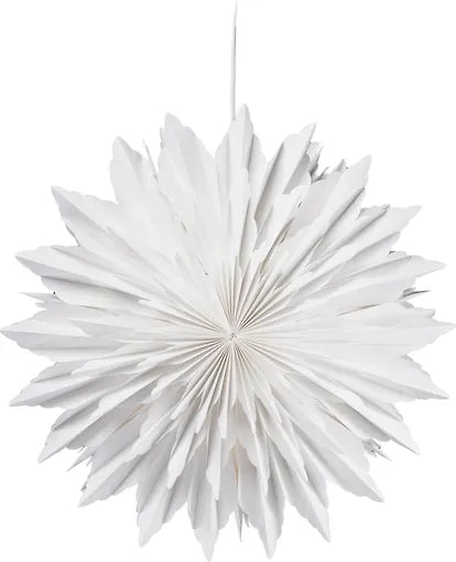 Enne Cristel -valkoinen paperitähti kukka 50cm