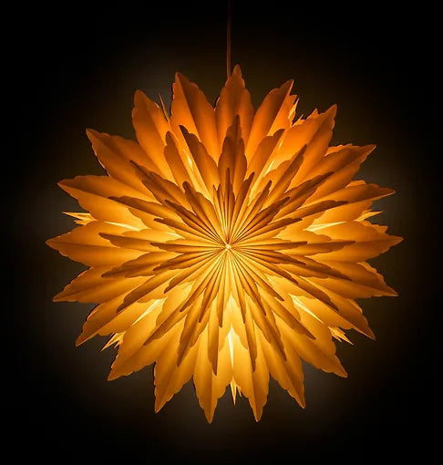 Enne Cristel -valkoinen paperitähti kukka 50cm