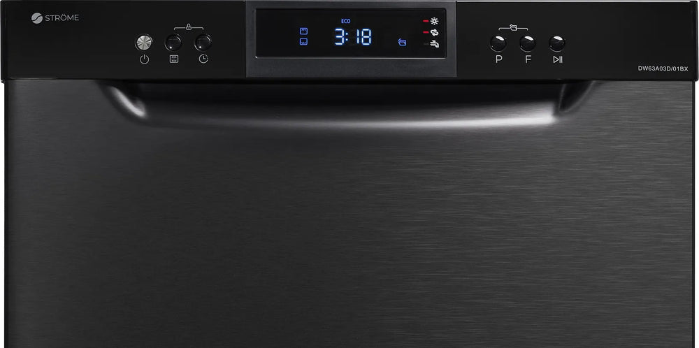 Ströme DW63A03D/01BX diskmaskin, svart inox