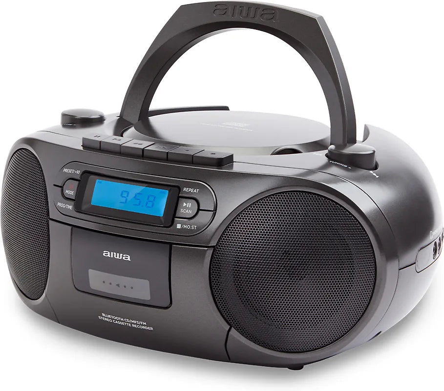 Aiwa BBTC-550BK boombox, musta