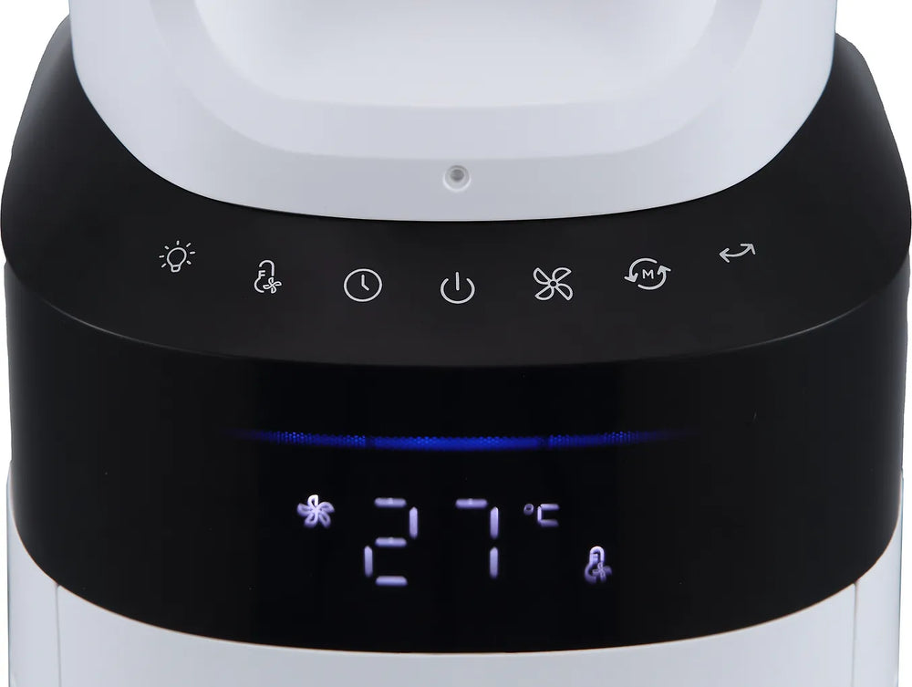 Ströme Gliding Grille Bladeless 2-in-1 tornituuletin ja ilmanpuhdistin, valkoinen - E-store.fi