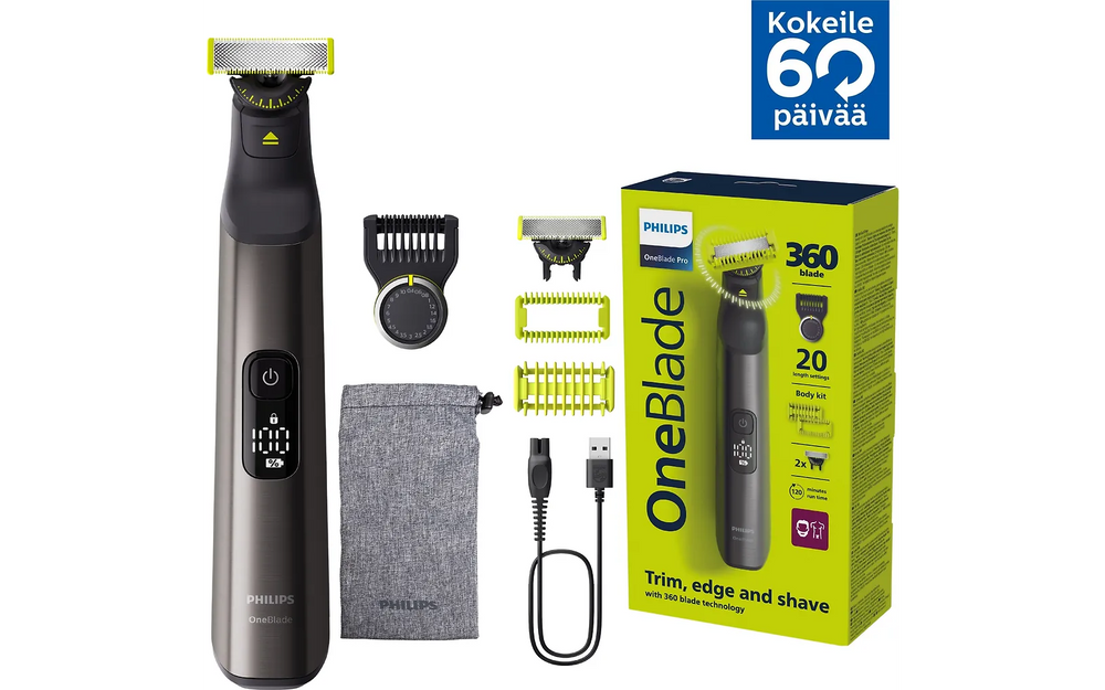 Philips OneBlade Pro 360 Face & Body QP6552/15 skägg- och kroppstrimmer