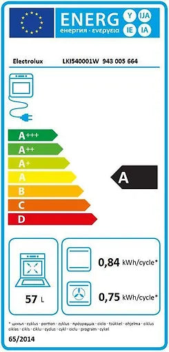 Electrolux LKI540001W induktionsspis, vit