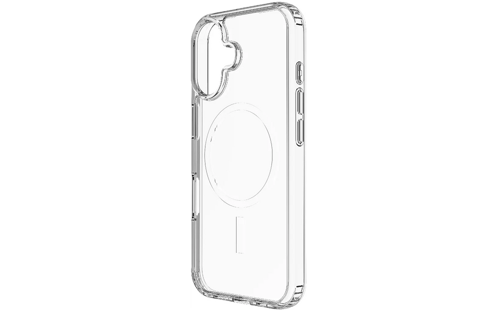 Wave MagSafe-yhteensopiva suojakuori, iPhone 16, läpinäkyvä