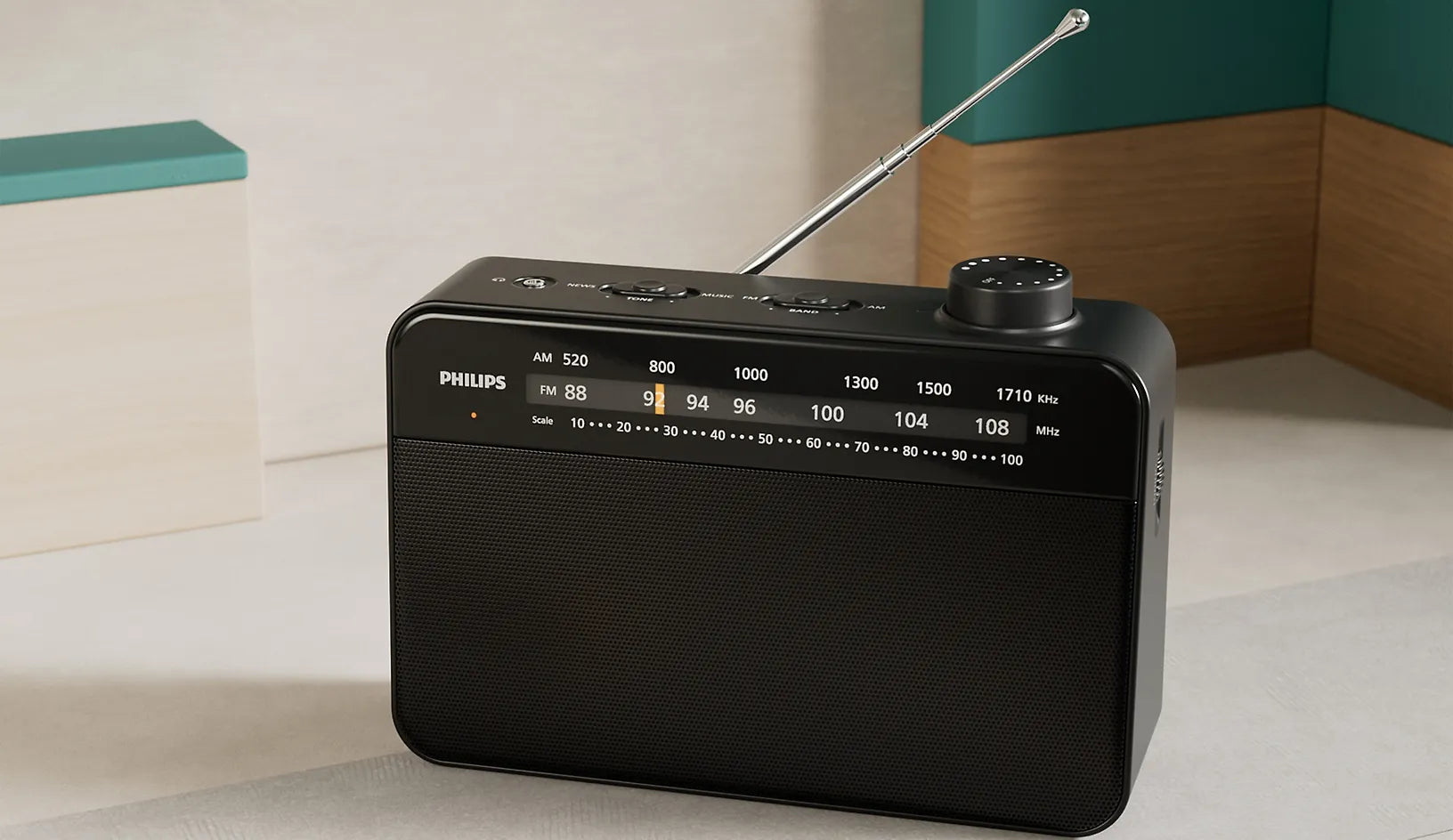 Philips TAR2509/10 kannettava FM/AM-radio