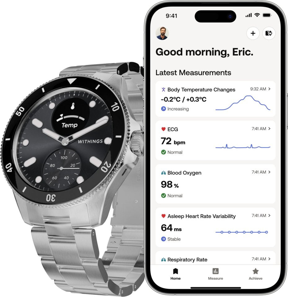 Withings Scanwatch Nova älykello, 42 mm, musta