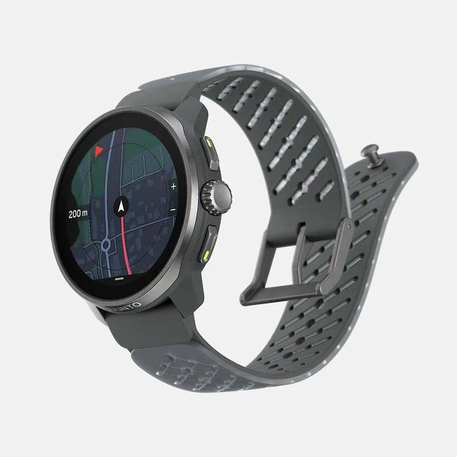 Suunto Race S Titanium Graphite -urheilukello, 45 mm, grafiitinharmaa