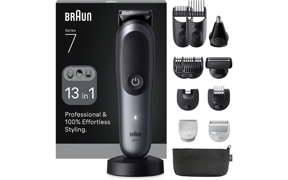Braun All-in-One Series 7 multifunktionstrimmer, AIO7560, grå
