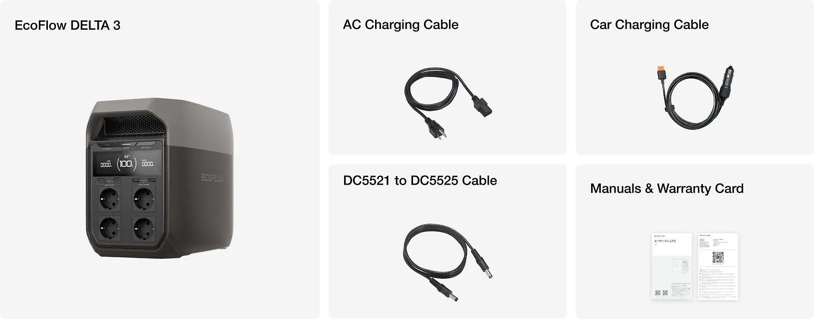 EcoFlow Delta 3 kannettava virta-asema, 1024 Wh