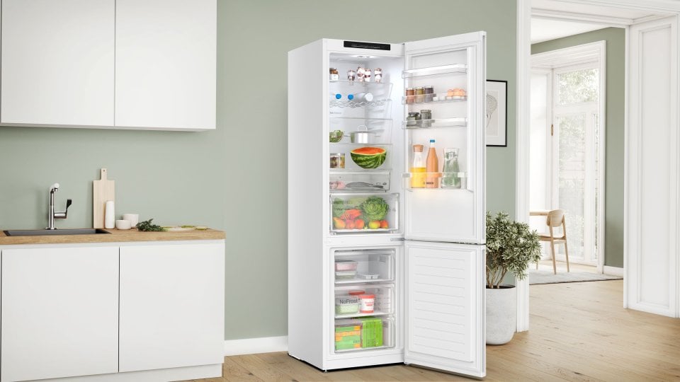 Bosch KGN392WDF Serie 4, Jääkaappipakastin, valkoinen