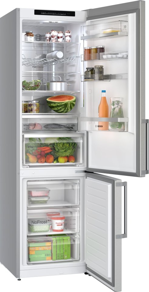 Bosch KGN39AIAU Serie 6, Jääkaappipakastin, teräs