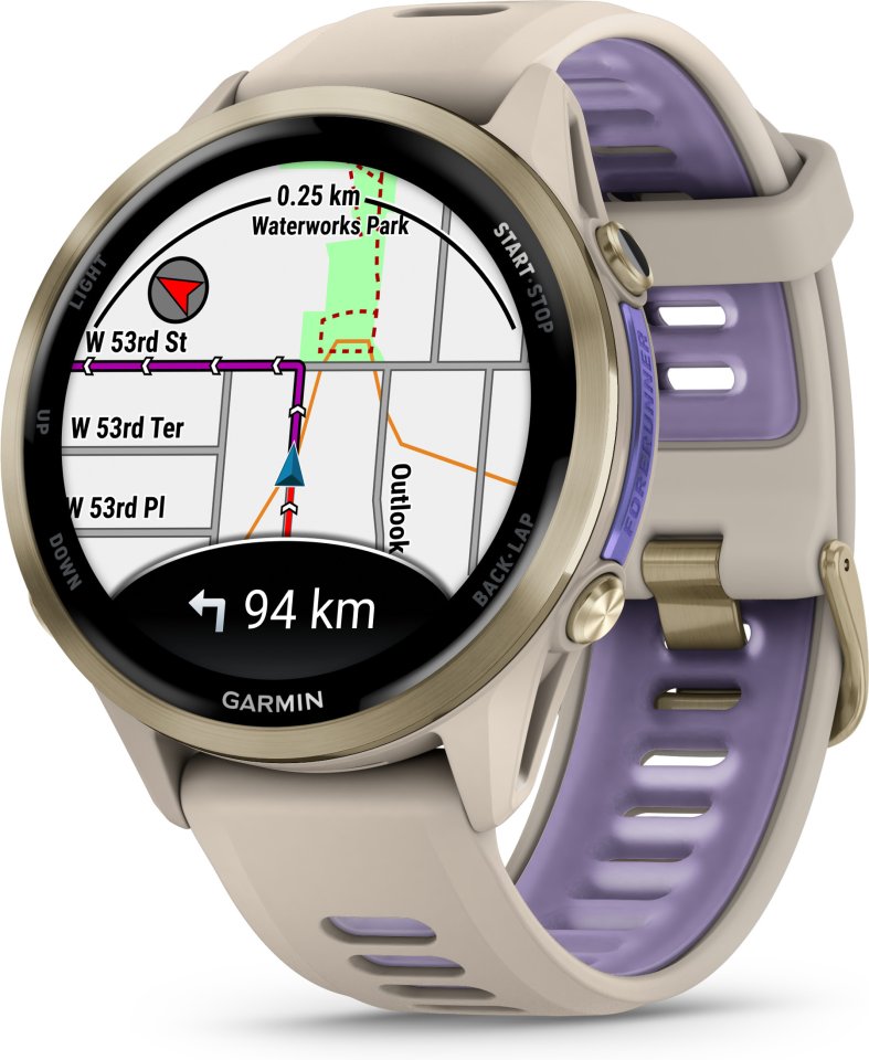 Garmin Forerunner 970 GPS juoksuälykello, French Gray / Indigo