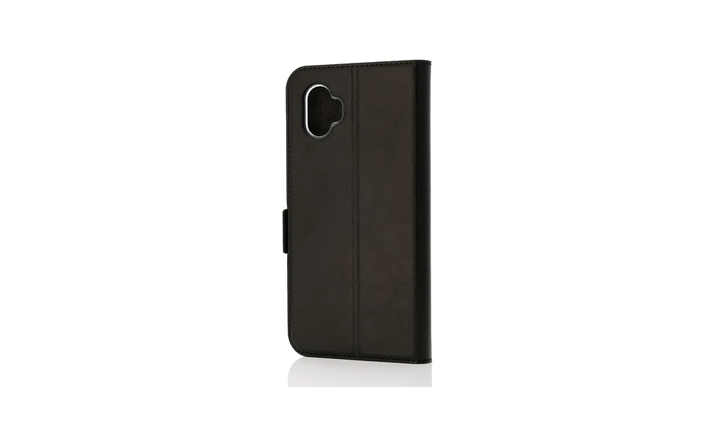 Wave Book Case, Samsung Galaxy Xcover7 Pro, musta