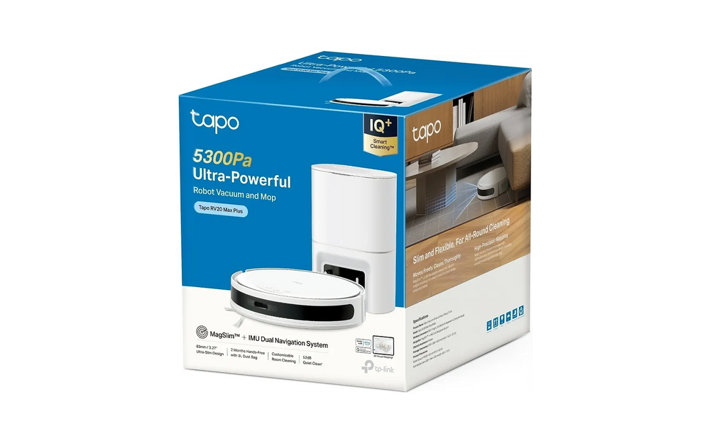 TP-Link Tapo RV20 Max Plus, valkoinen