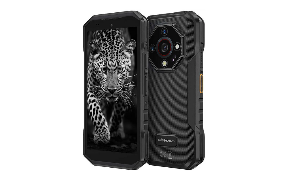 Ulefone Armor X32-telefon, 128/6 GB, svart