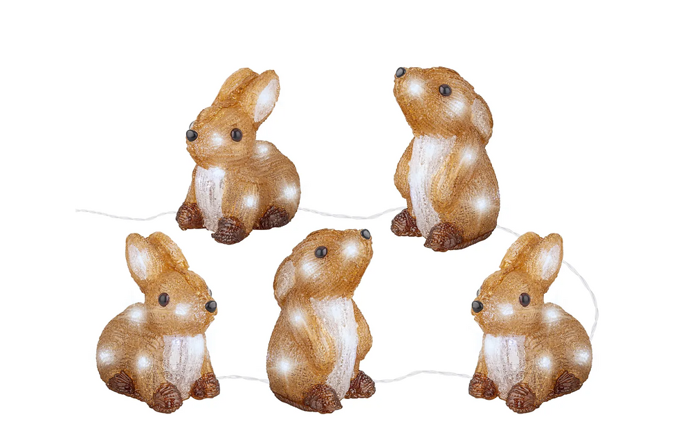 Lumineo akryylipupusetti valoilla, ulkokäyttöön