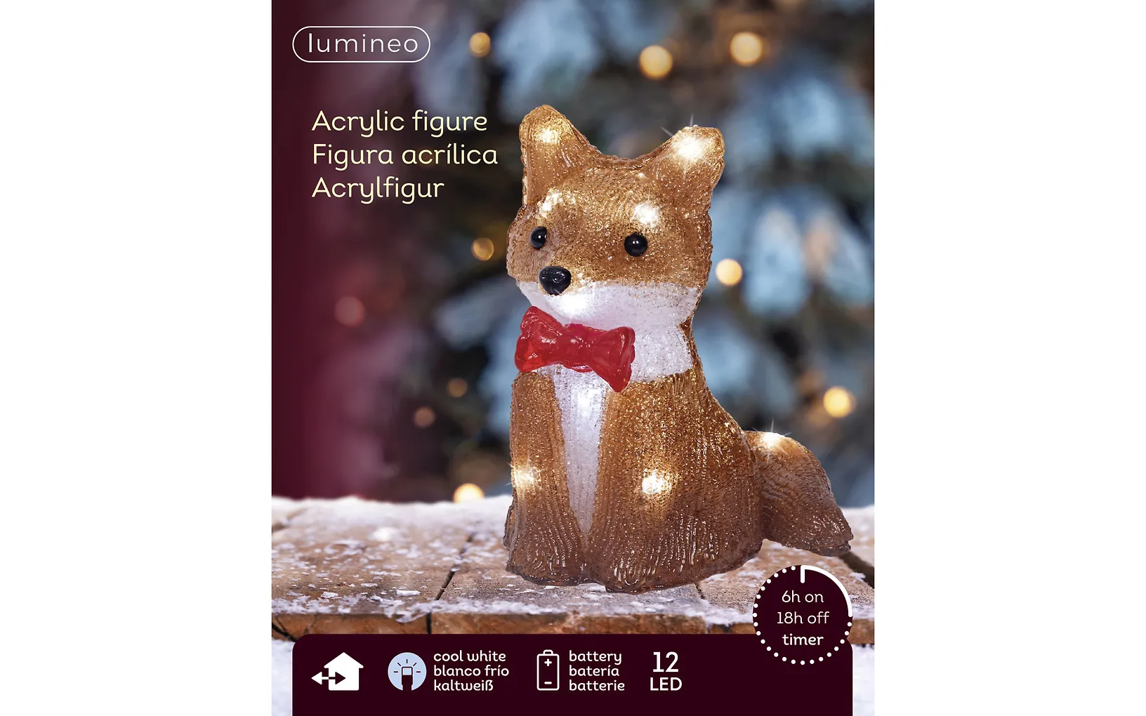 Lumineo akryylikettu valokoriste, ulkokäyttöön