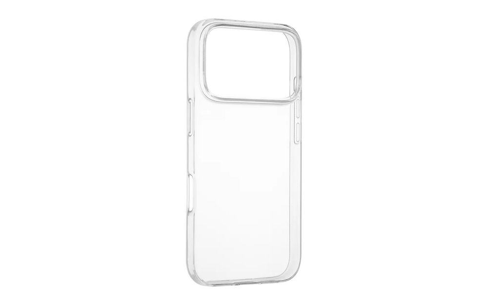 FoneKit silikonisuoja, iPhone 17 Pro, läpinäkyvä