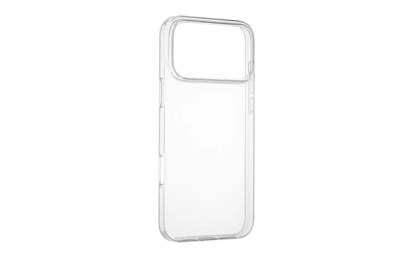 FoneKit silikonisuoja, iPhone 17 Pro Max, läpinäkyvä