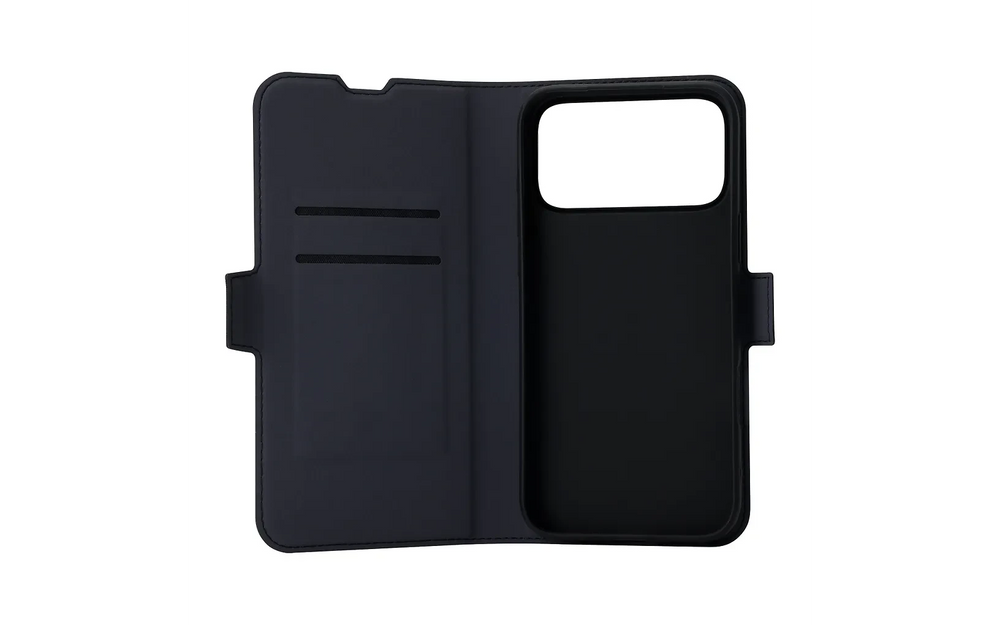 FoneKit MagSafe-yhteensopiva BookCase suojakotelo, iPhone 17 Pro Max, musta