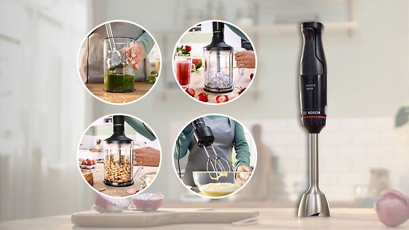 Bosch Serie 4 ErgoMaster MSM4B654 sauvasekoitin, 1000 W, musta/antrasiitti – kuva 2