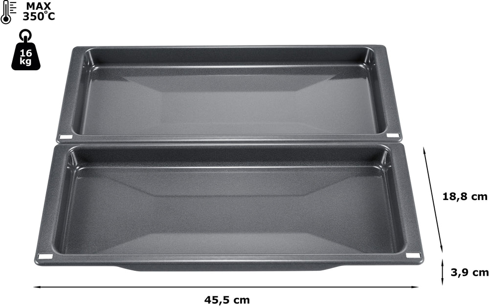 Bosch kapea uunipannu, 39 x 455 x 188 mm – kuva 2