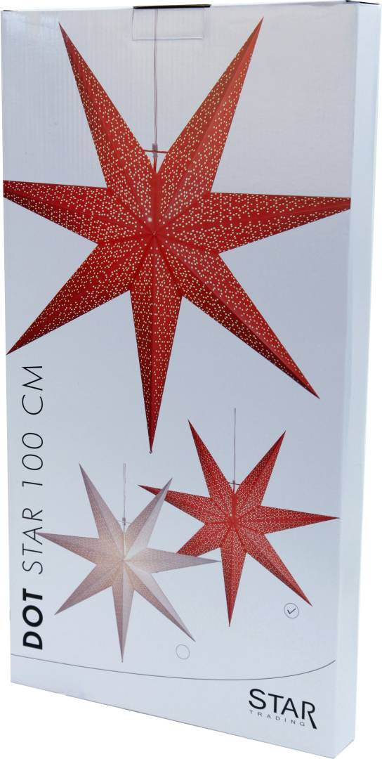 Dot Star pappersstjärna 100 cm vit