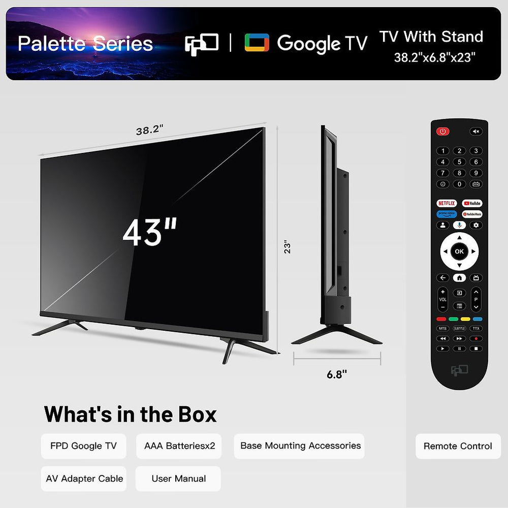 FPD 43" G900 – 4K LED Google TV
