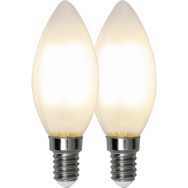 Star trading LED kruunu E14 470lm FROSTED 2-PACK