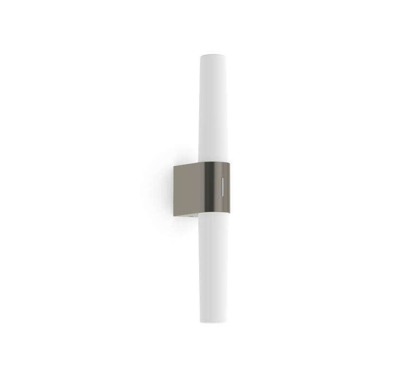 Helva Dubbel vägglampa nickel