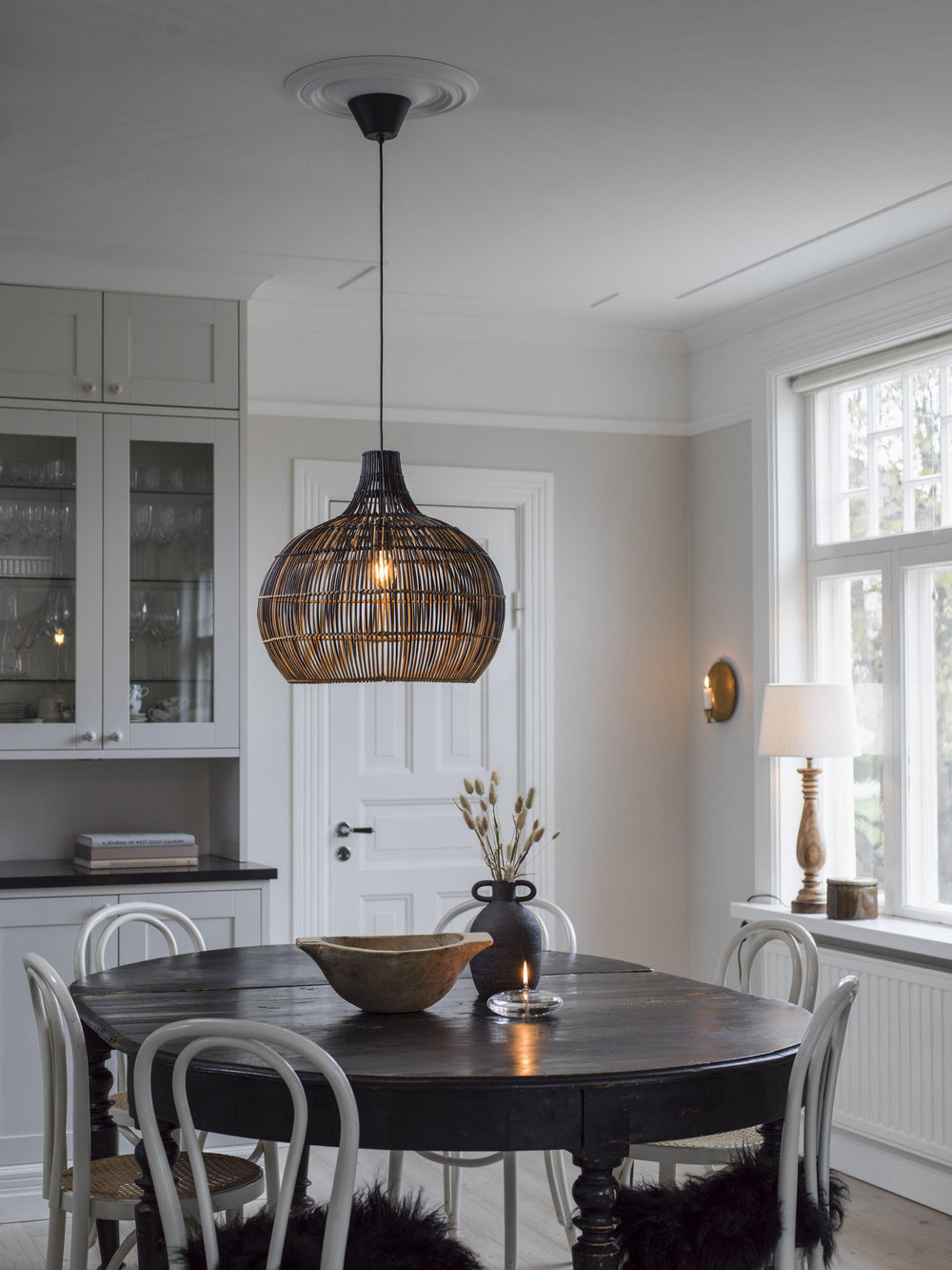 Martha kattovalaisin natur/musta 50 cm