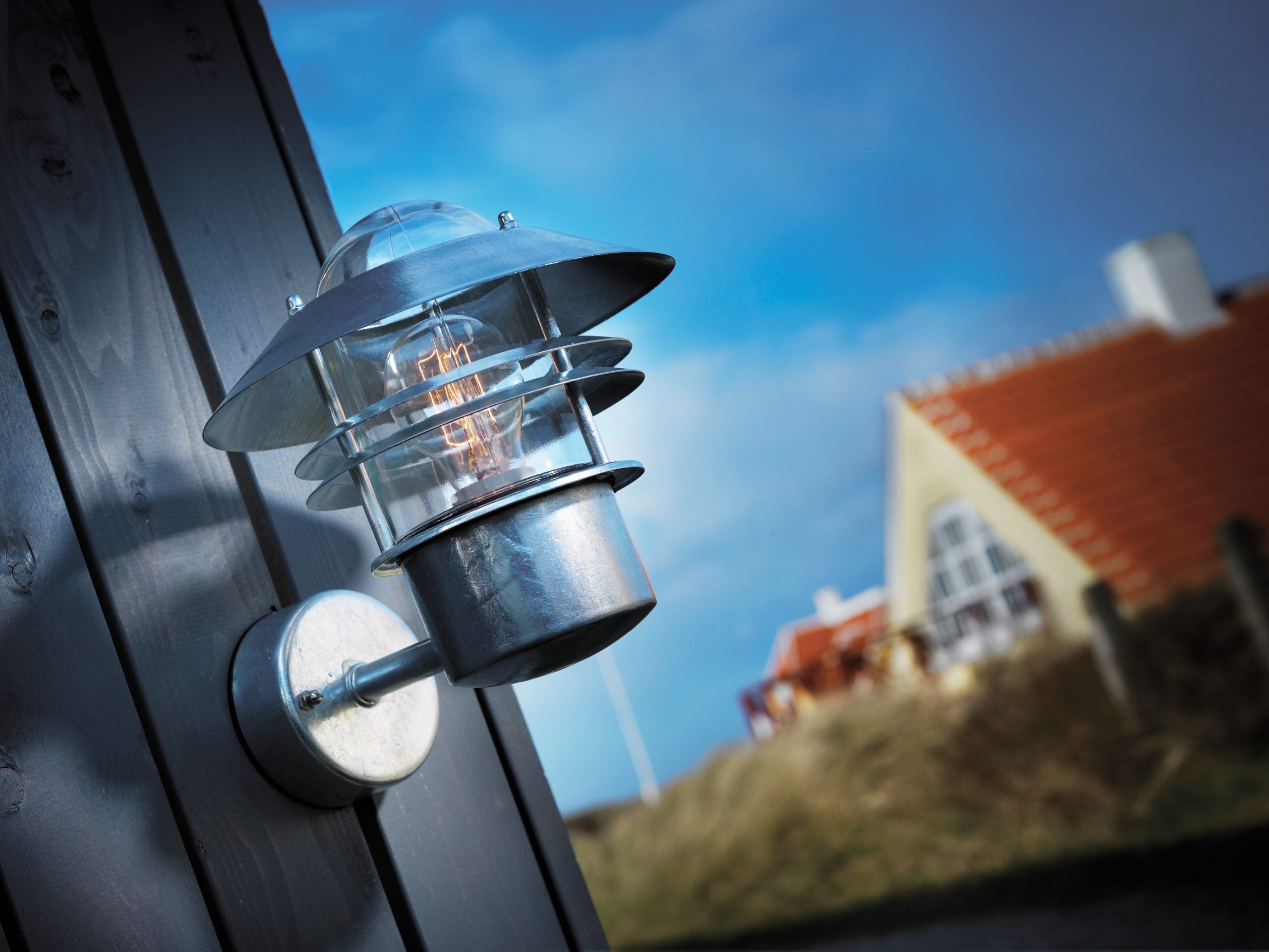 Blokhus Up vägglampa galvaniserat stål