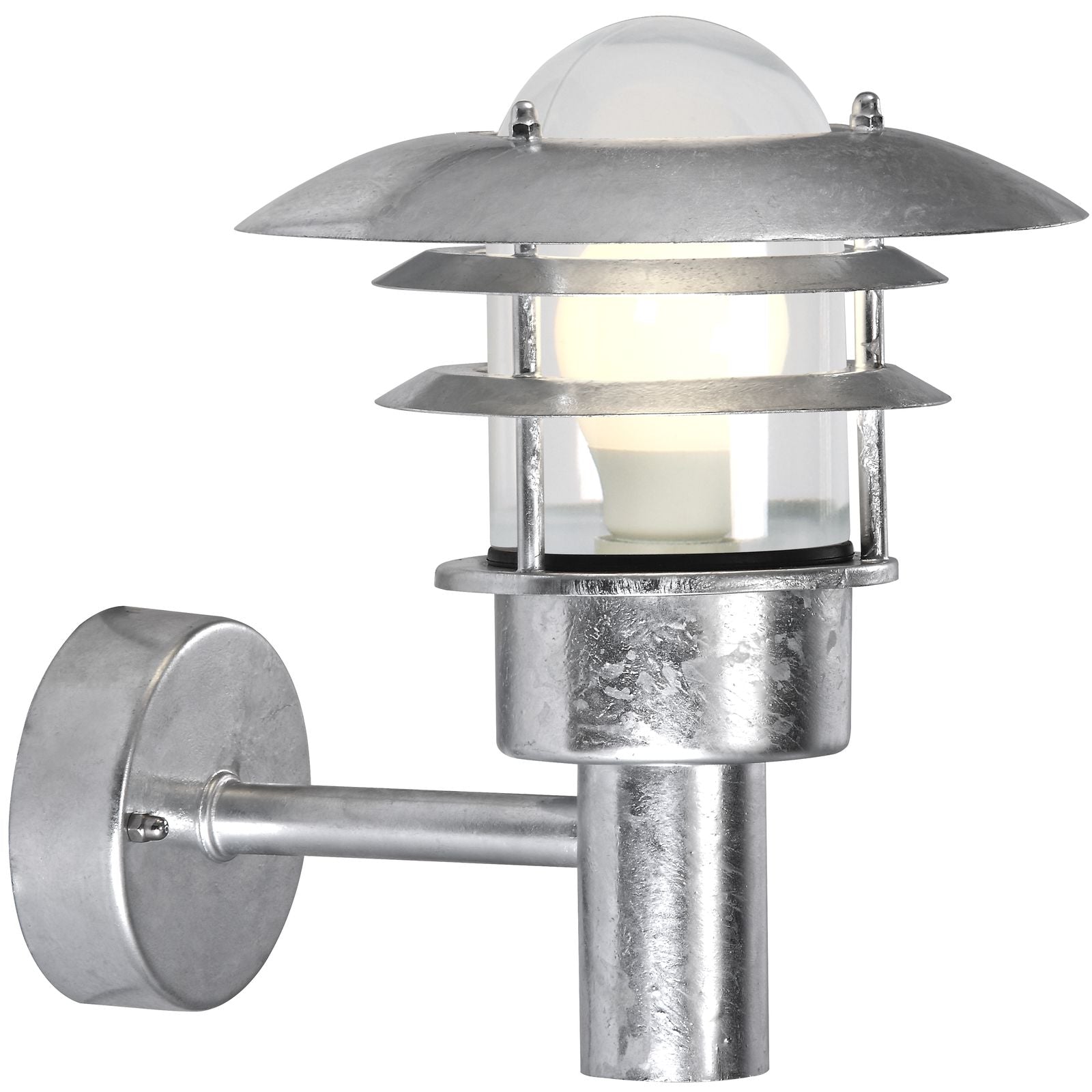 Lönstrup 22 vägglampa galvaniserad