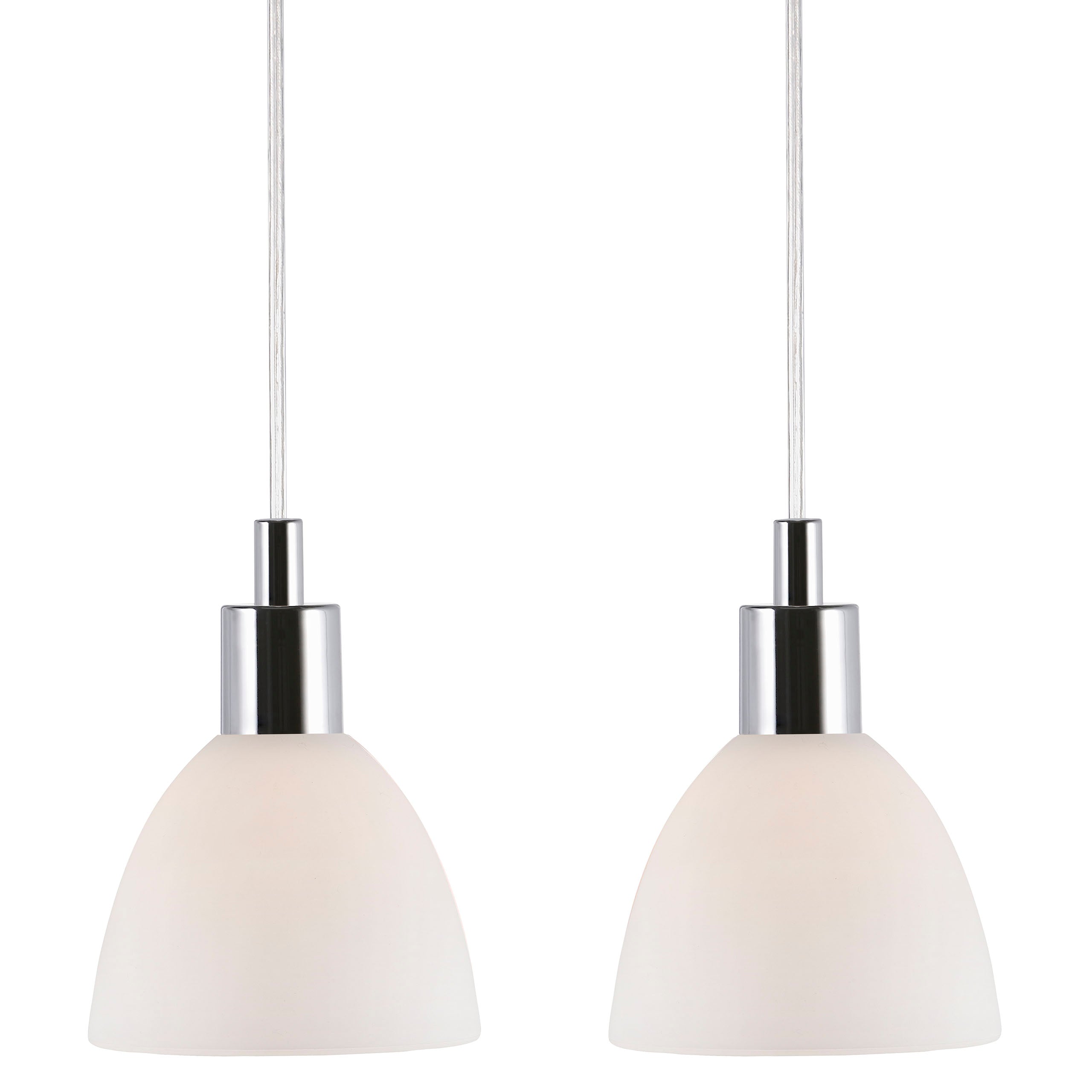 Ray pendel 2 st krom/opal