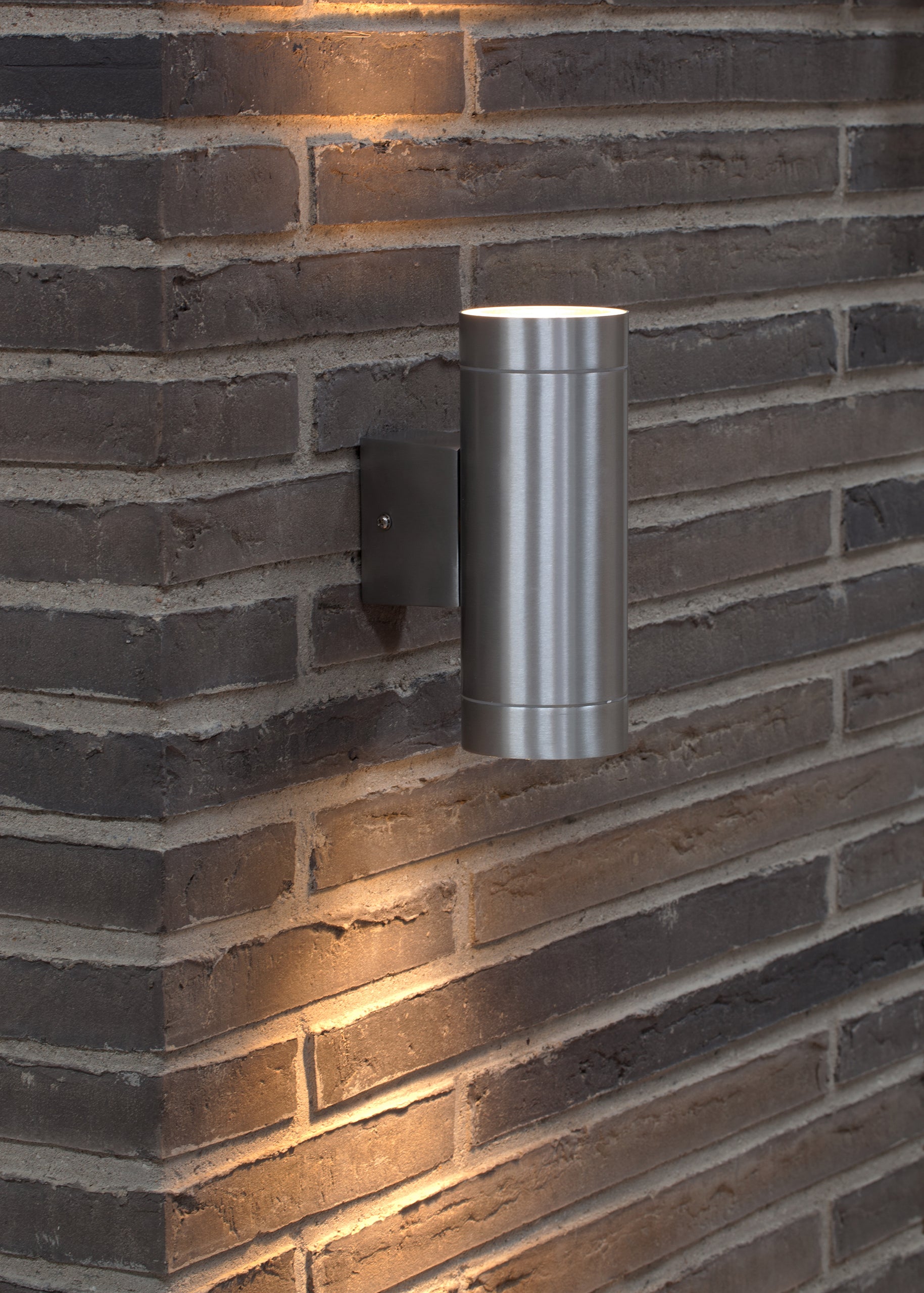 Tin Maxi Double väggarmatur aluminium
