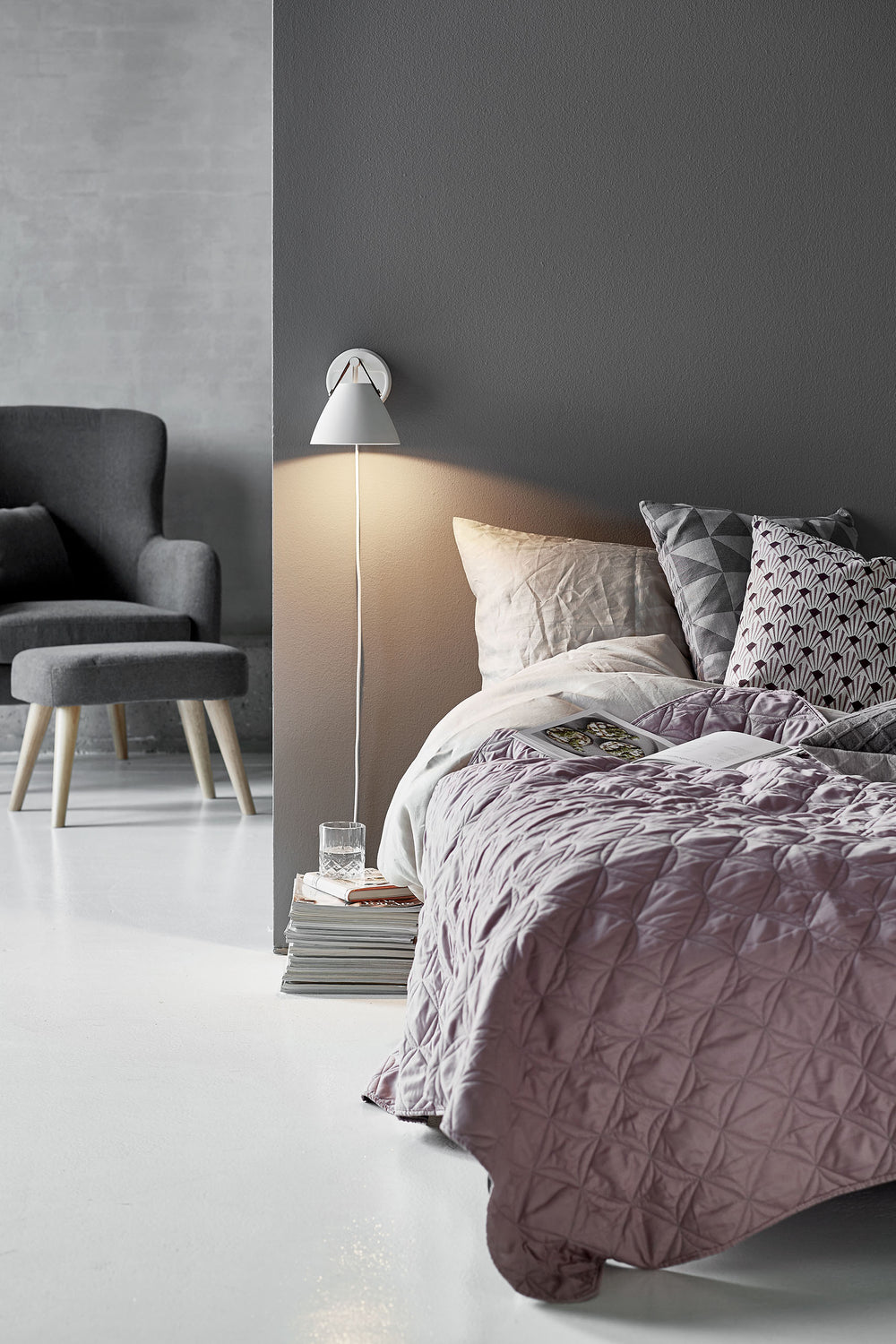 Strap 15 väggarmatur vit