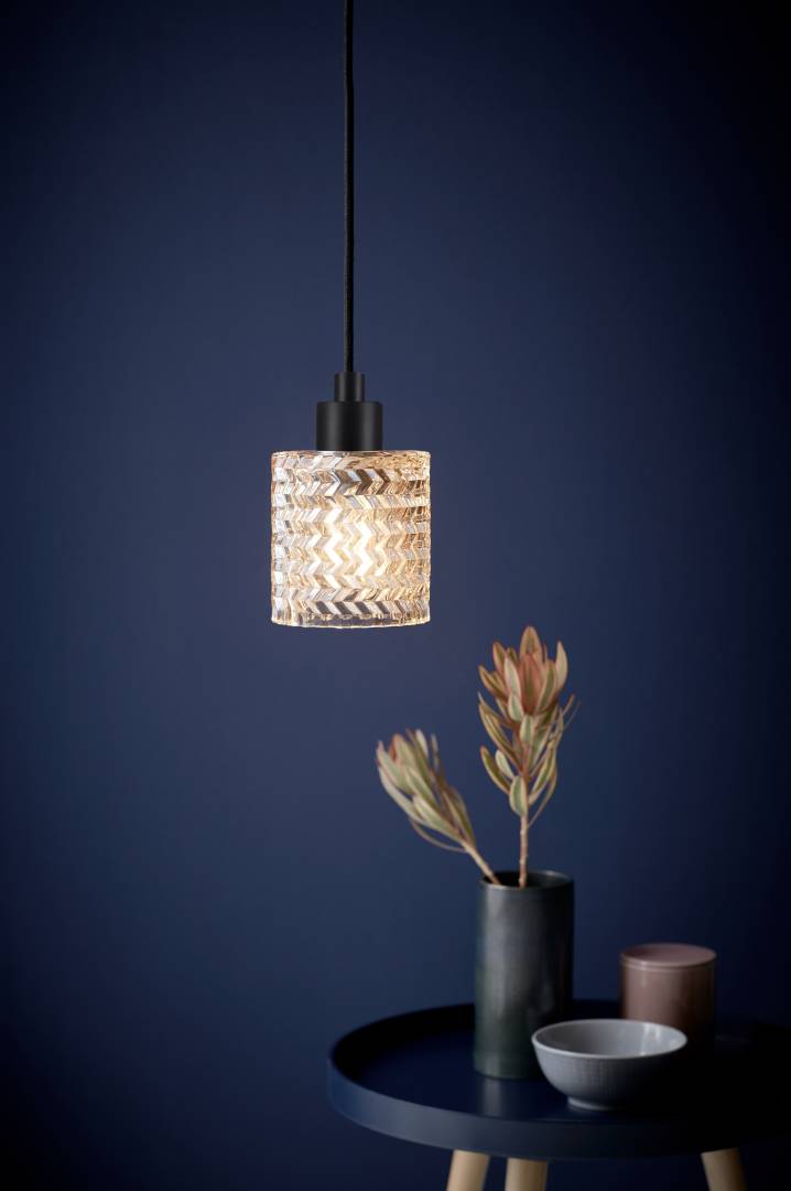 Hollywood taklampa amber