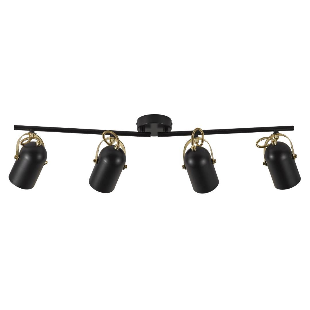 Nordlux Lotus 4-delad spotlight svart