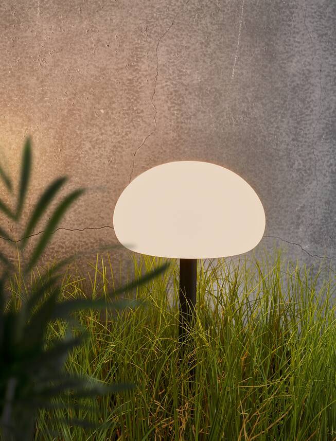 Sponge Spike uppladdningsbar lampa svart/vit