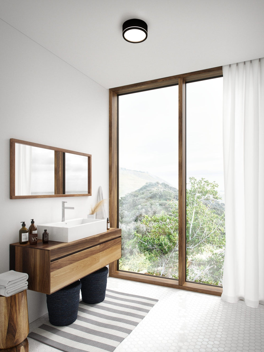 Ava Smart seinävalaisin musta/opaali