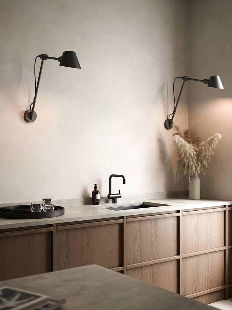 Stay Long seinävalaisin musta