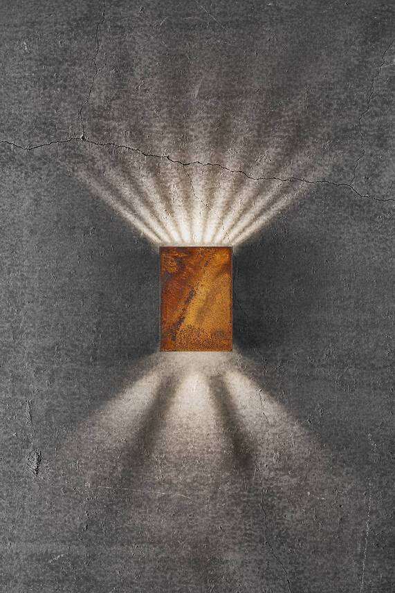 Fold 10 IP54 seinävalaisin corten