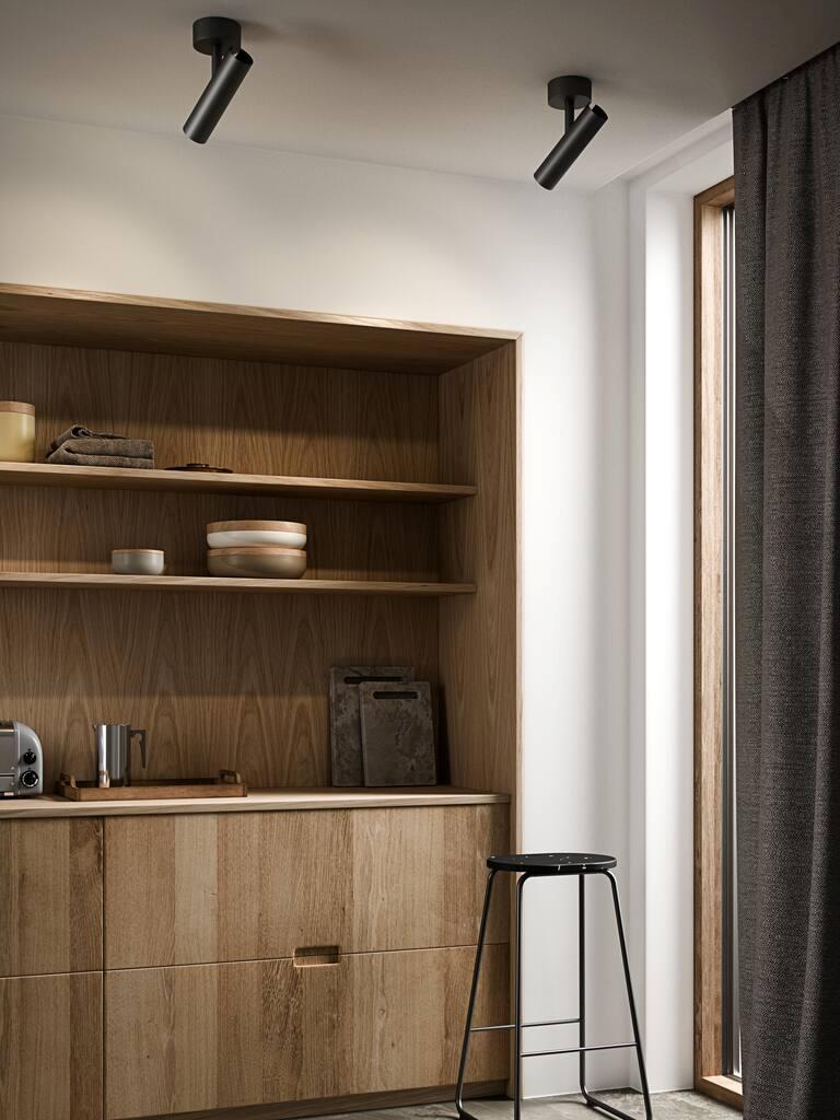 MIB 6 kattospotti musta