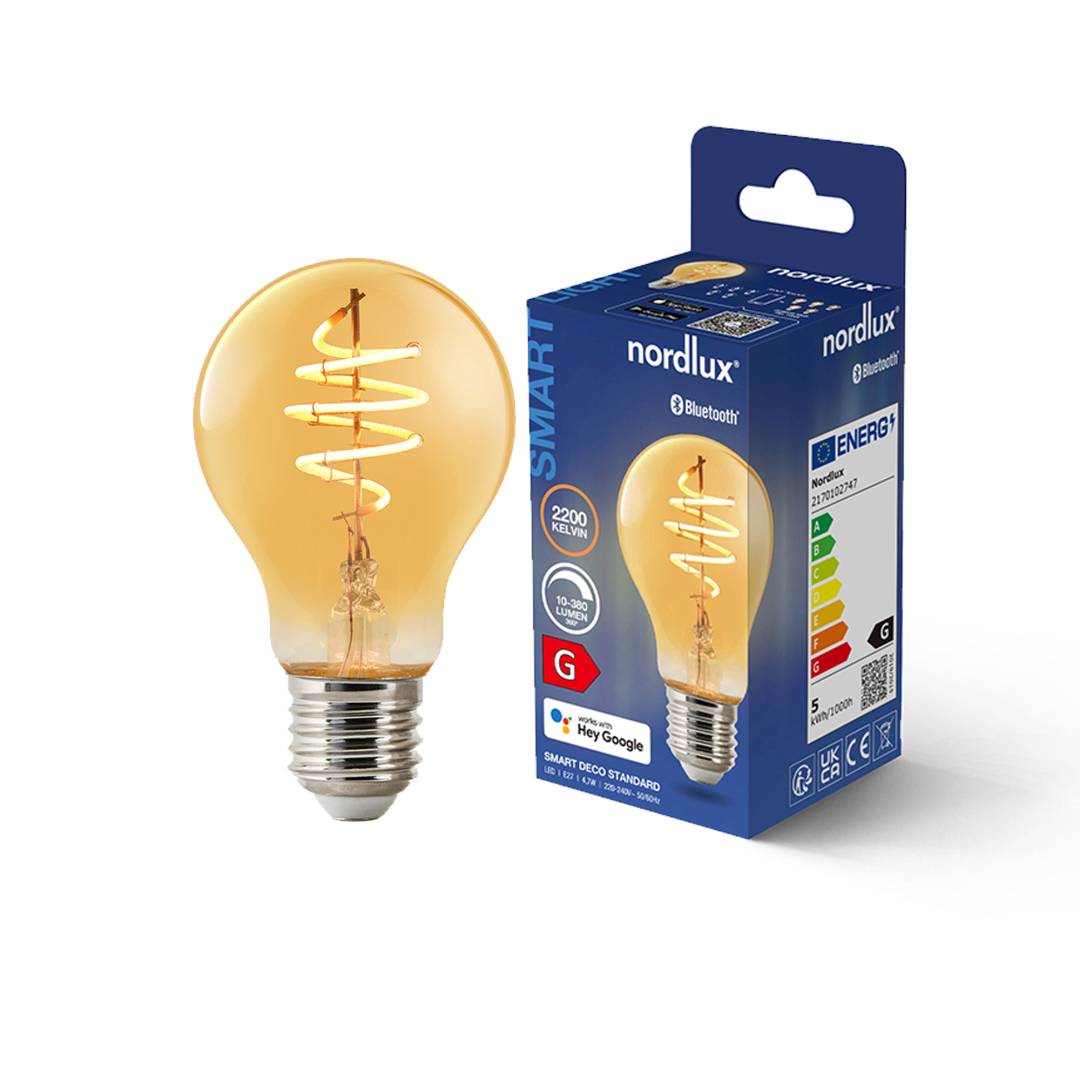 Smart E27 A60 Deco 2200K 380lm amber